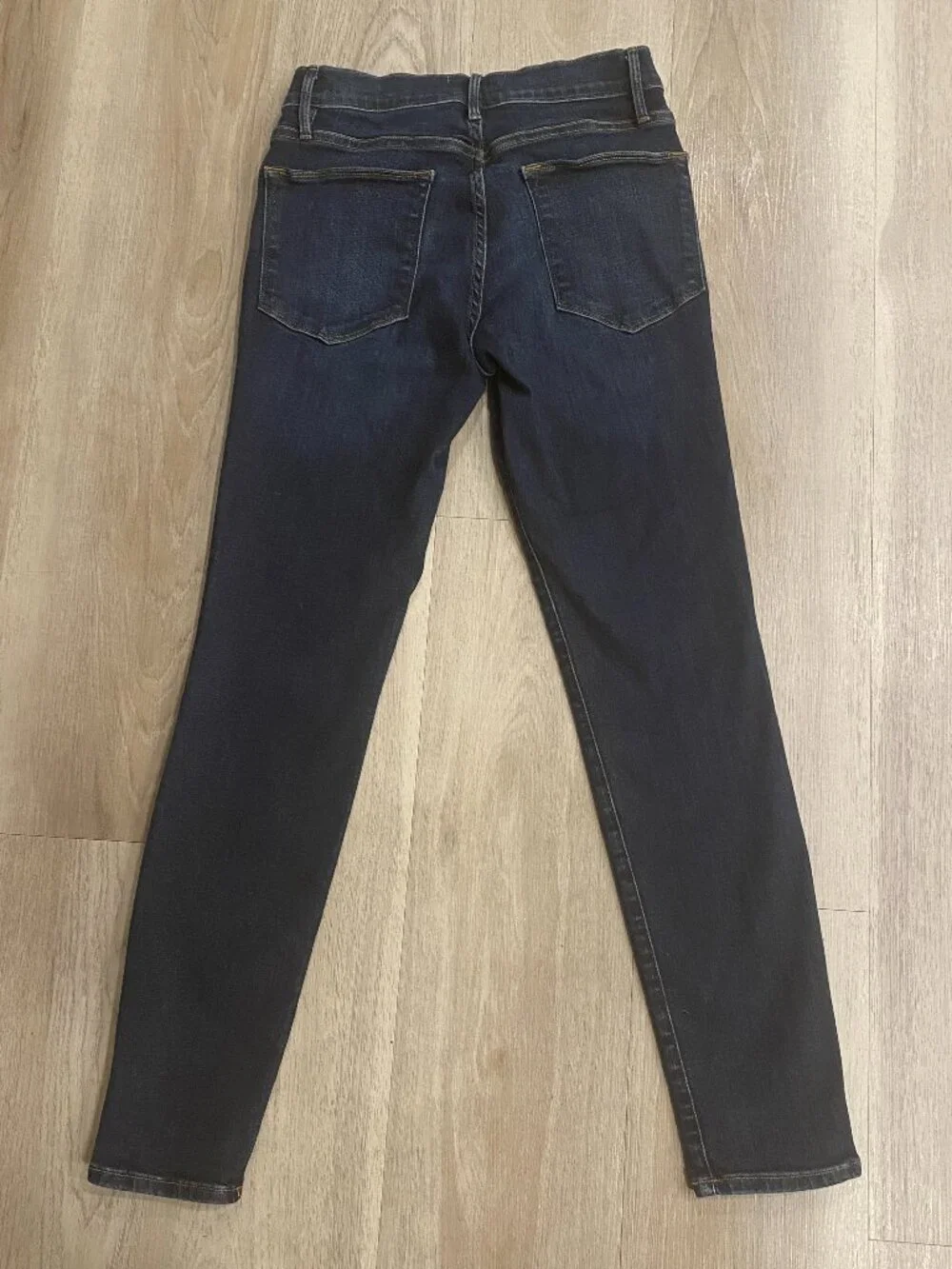 FRAME Le High Skinny Jeans Dark Wash High Rise Stretch 25
